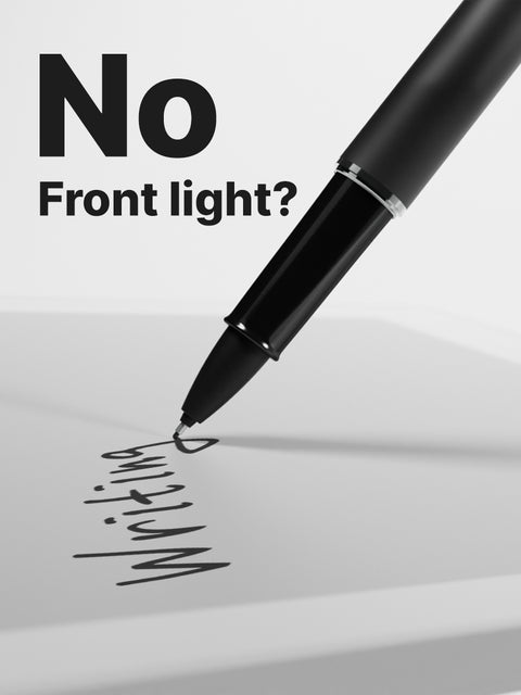 Why Supernote deliberately has no front light